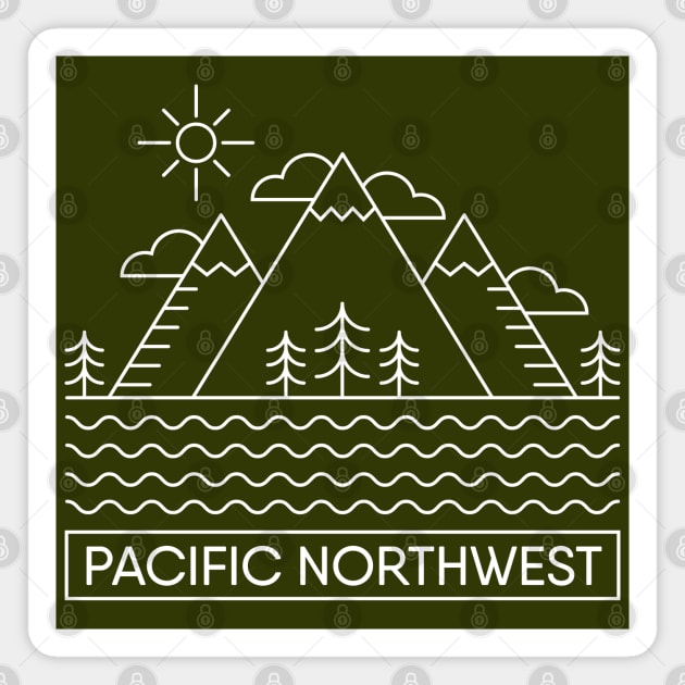 Pacific Northwest Magnet by happysquatch